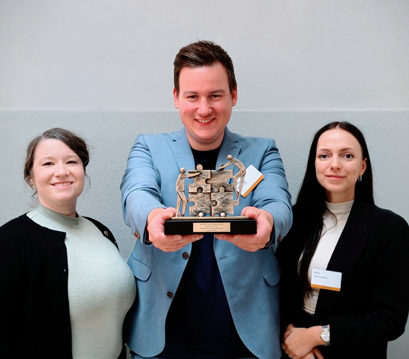 Übergabe des Bavarian Best Practice Award an Public Sector and Friends
